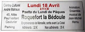 AOBR 2022 04 18 LA BEDOULE-LUNDI DE PAQUES